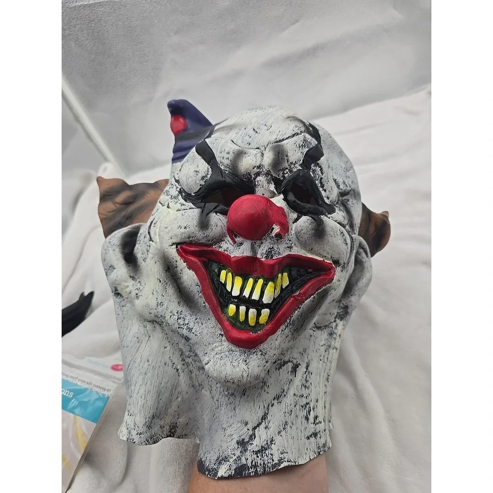 Scary Halloween Clown Mask Costume Party Cosplay Jokester‎ Psycho Clown